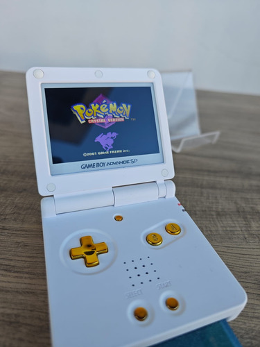 Game Boy Advance Sp Ips V3 - Branco/dourado Branco (Usado)