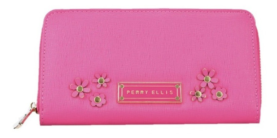 Cartera Perry Ellis Dama Original Flores | Envío