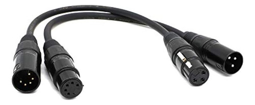 Cable De Audio Siyear Xlr Macho De 3 Pines A Xlr Hembra De 5