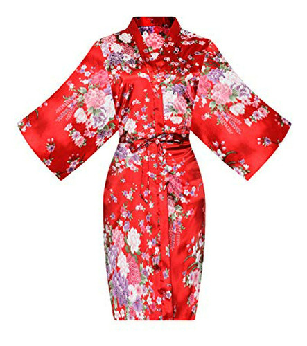 Kimono De Seda Floral Para Novias Y Damas De Honor