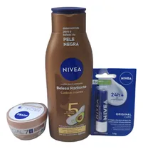 Comprar Kit Nivea Beleza Radiante400ml+nivea Creme+nivea Labial