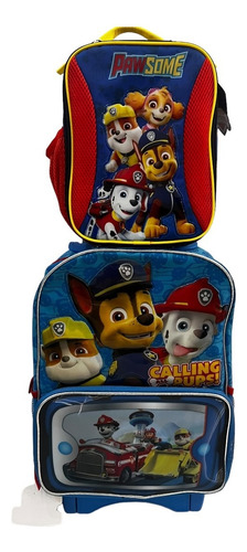 Mochila Paw Patrol Mod 32 Primaria Lonchera