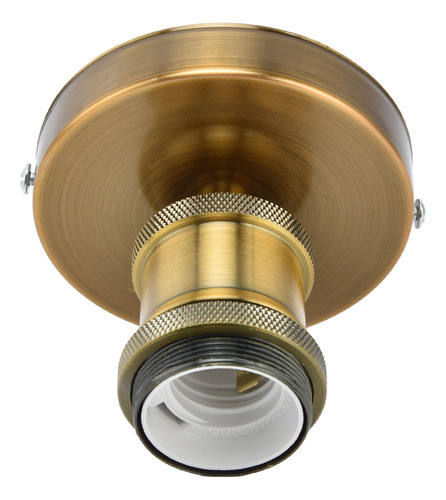 Lámpara De Techo Vintage Color Dorado Con Casquillo E26 .