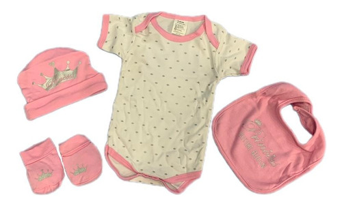 Set De Regalo De 4 Piezas Para Bebes 0-6 Meses