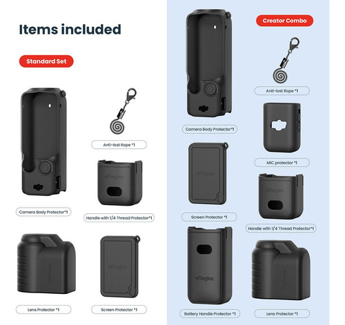 Funda Protectora De Silicona Para Cámara Deportiva Dji Osmo