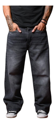 Pantalón Jean Mom Baggy Hombre Talles Grandes