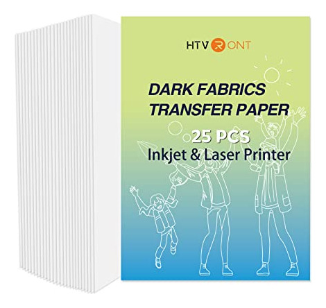 Heat Transfer Paper For Dark T Shirts -25 Sheets 8.5x11...
