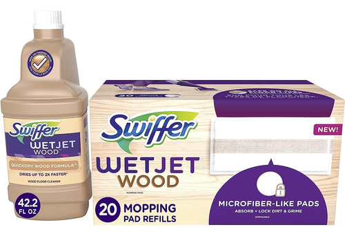 Limpiador Swiffer Wetjet Pisos De Madera Recambio 