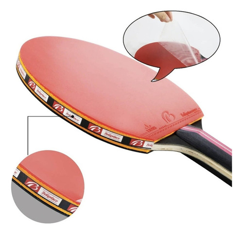 Kit Ping Pong 2 Raquete Tênis 3 Bolinha Bola Profissional Lc
