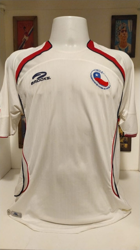 Camisa Futebol Seleção Chile Branca 2007