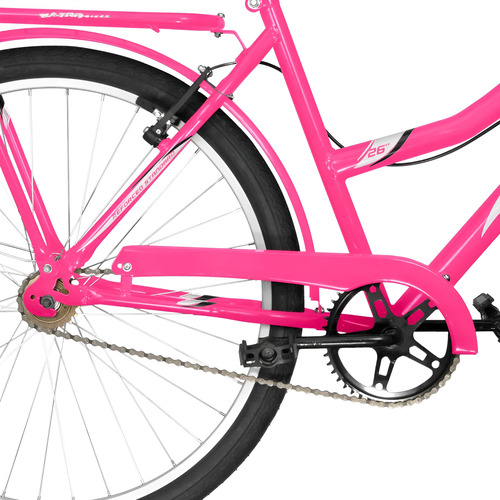Bicicleta Aro 26 Summer Retrô Com Garupa Freios V-brakes Nf