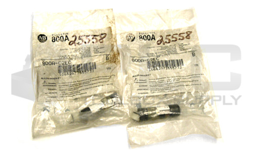 Lot Of 2 New Sealed Allen Bradley 800a-c2ec Clear Moment Ccc