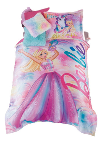 Cobertor Ultrasuave Colchas Concord Ind Barbie Fantasy