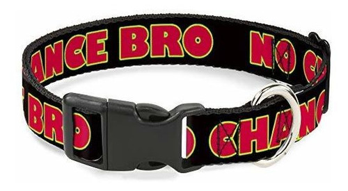 Cat Collar Breakaway No Chance Bro Black Yellow Red 8 To 12 