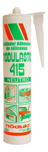 Sellador Adhesivo Silicona Neutro Nodulastic 300cc