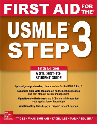 Libro First Aid For The Usmle Step 3, Fifth Edition Nuevo