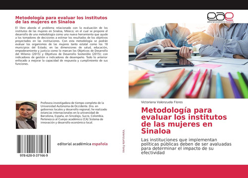 Libro: Metodología Para Evaluar Los Institutos De Las En Las