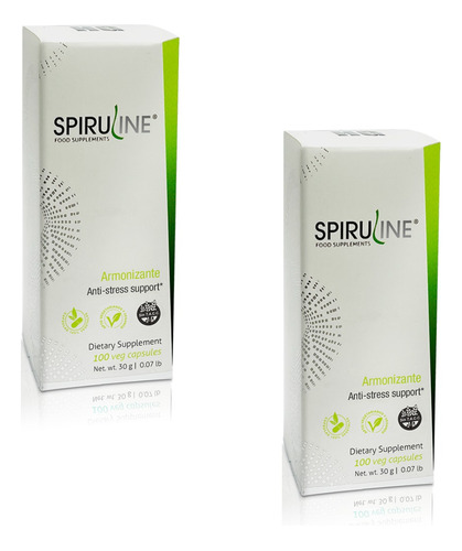 Pack2 Spiruline Armonizante Hgl Anti Estres Valeriana 100cap