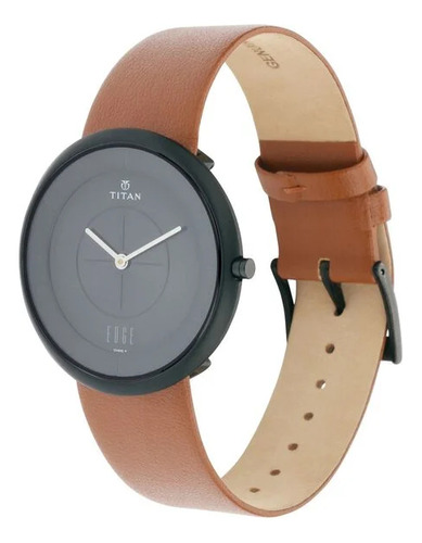 Reloj Titan Edge Zen Analógico Para Hombre Con Esfera Negra