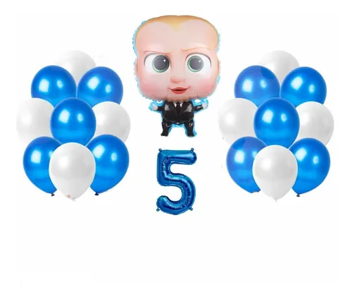 comprar Set Globo Metalizado Jefe En Pañales Numero Latex