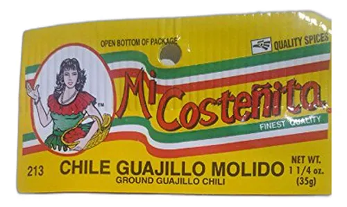 Chile Guajillo Molido 1.25 Oz - Paquete De 1 Unidad