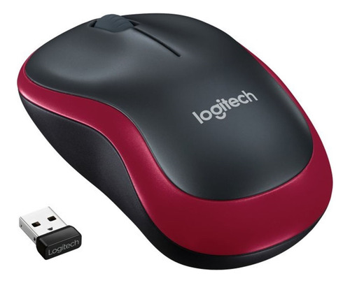 Mouse Inalambrico Compacto Rojo 1000dpi Logitech M185