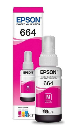 Tinta Epson® T664 Magenta Original Botella 70 Ml L120/l380