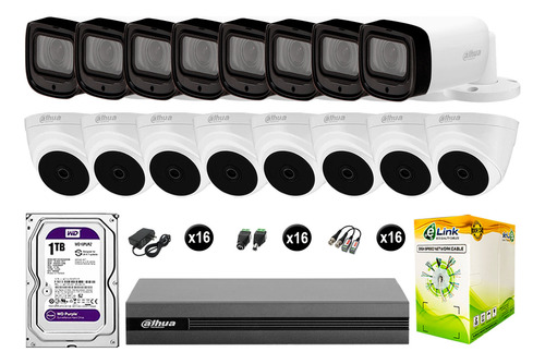 Cámaras Seguridad Kit 16 1080p Mayor Alcance Varifocal +1tb