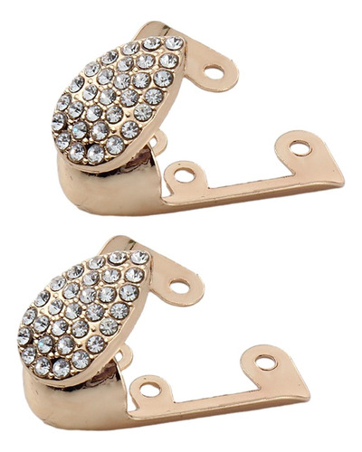 2x Accesorios Protectores Puntiagudos Para Zapatos, Oro