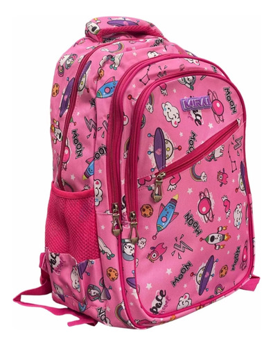 Mochila Escolar Infantil Estampada 18 Espalda