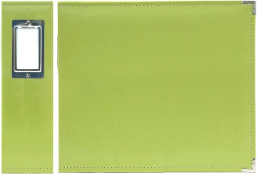 Faux Leather 6x6 3 Anillo Álbum De Aglutinante Kiwi