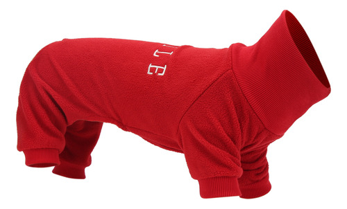 Ropa Para Perros, Otoño-invierno, Moda, Cuello Alto Rojo