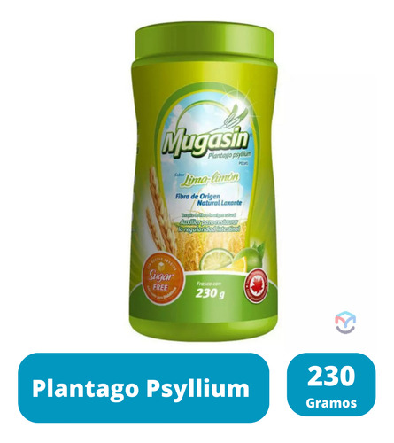 Mugasin Psyllium Plantago Sabor Lima-limón Sin Azucar 230 G
