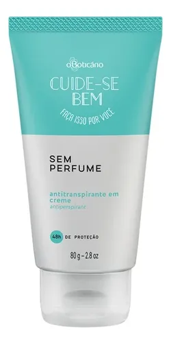 O Boticario Cuide-se Bem Desodorante Sem Perfume Creme 80g