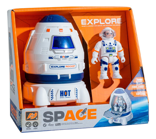 Wbzle Space Capsule Toys Para Ninos: Juguete De Nave Espacia