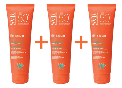 Svr Pack 3 Piezas Sun Secure Lait Spf50+ 250ml