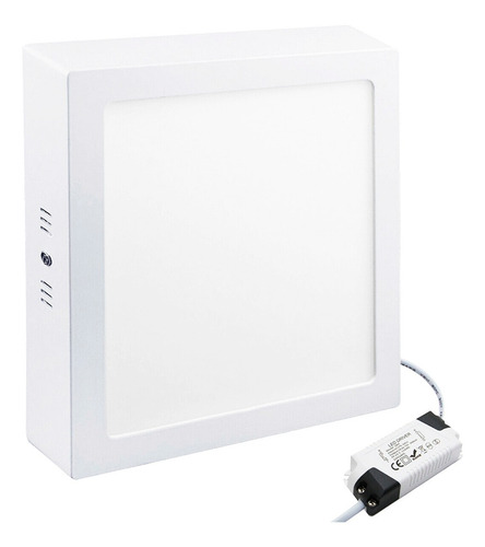 Panel Led 18w Cuadrado Sobreponer Slim