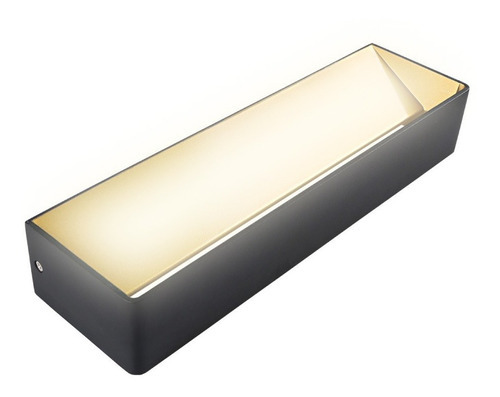 Lampara Sobreponer Muro Negro 20w Luz Suave Cálida 20TLLED408MV30N Tecnolite