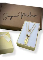 Comprar Cadena En Acero Quirúrgico Con Dije De Nene Cadenita Joyas
