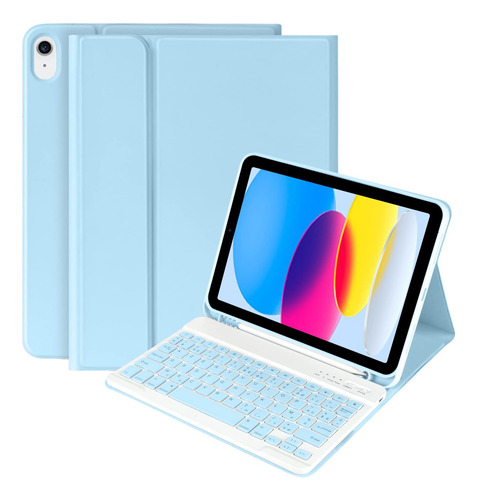 Funda Con Teclado Besky / Para iPad 10.9 / Blue
