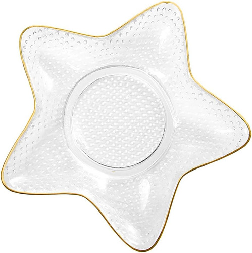 Tazón De Vidrio De Doitool En Forma De Estrella De La Ensala