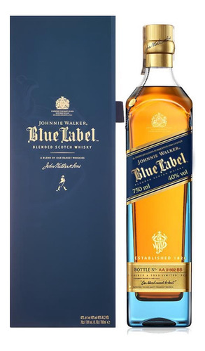 Whisky  Johnnie Walker Blue Label (sel - mL a $1040