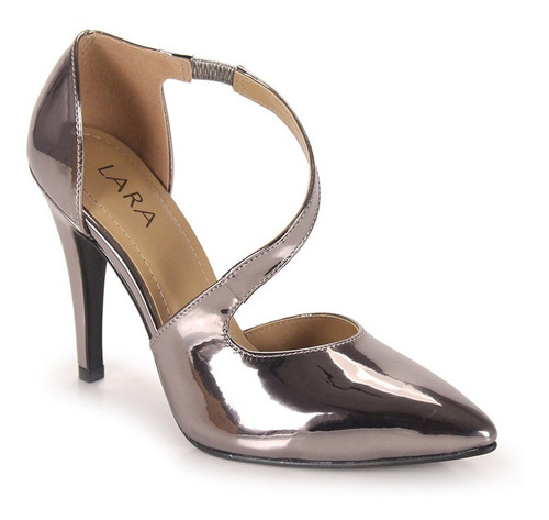 Sapato Scarpin Feminino Lara - Prata Velho