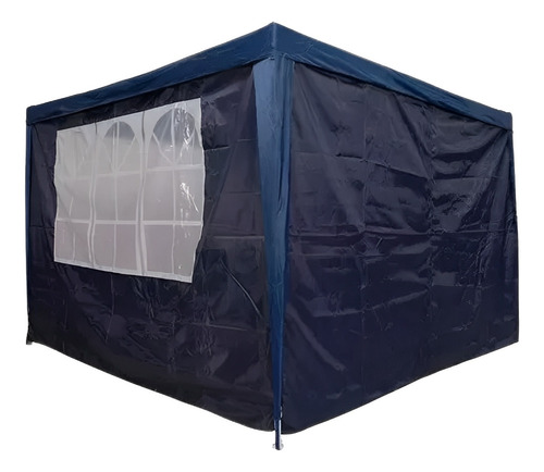 Conjunto De 2 Parede Oxford Gazebo 3 X 3 Metros Azul - Mor