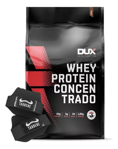 Suplemento Whey Concentrado Cookies 1,8kg Luva Taurene - Dux