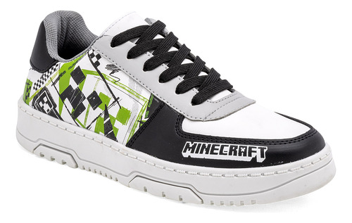 Tenis Minecraft Para Mujer Licencias Yuyin Mi4022 Blanco D8