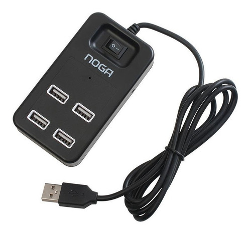 Imagen 1 de 5 de Hub Usb Noga 4 Bocas Ngh-43 Windows Mac Proteccion Oficial