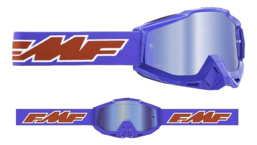 Antiparra Fmf Powerbomb Goggle Rocket Blue - Mirror Blue Len