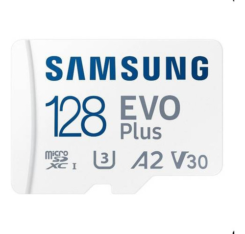 Micro Sd Xc Samsung Evo Plus 128gb A2 Uhs-1 U3 C10 160 Mb/s