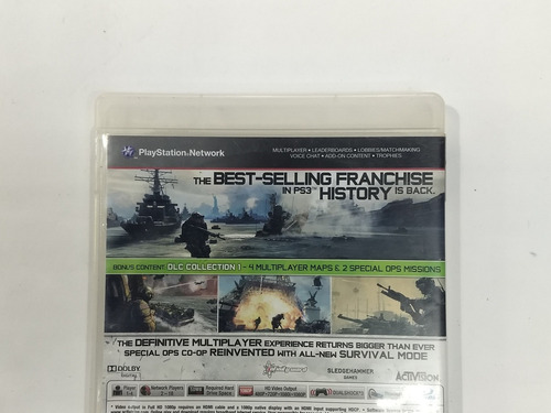 Call Of Duty Modern Warfare 3 Cdmw3 Ps3 / Playstation 3 (Usado)